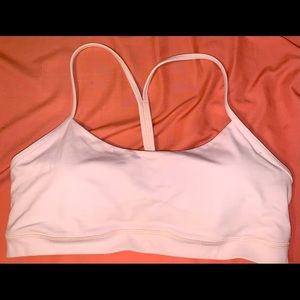 Lululemon Flow Y Nulu sports bra; size 14; feather pink; never worn